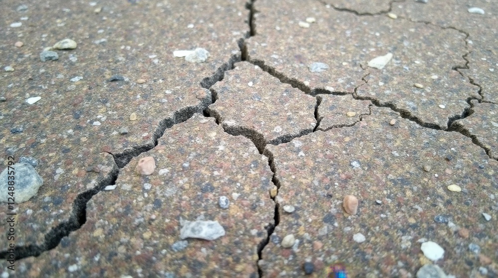 Obraz premium Cracked Concrete Texture Macro