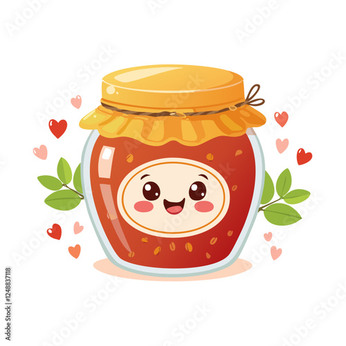 Jam Food Eat Meal Snack Cuisine Animation Kawaii Character
