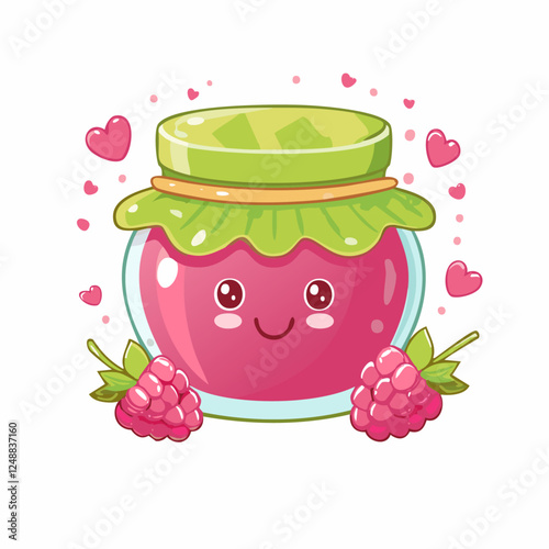 Jam Food Eat Meal Snack Cuisine Animation Kawaii Character
