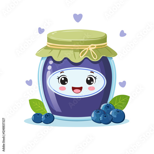 Jam Food Eat Meal Snack Cuisine Animation Kawaii Character
