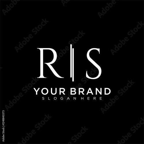 RS letter monogram logo with bussines style dsign