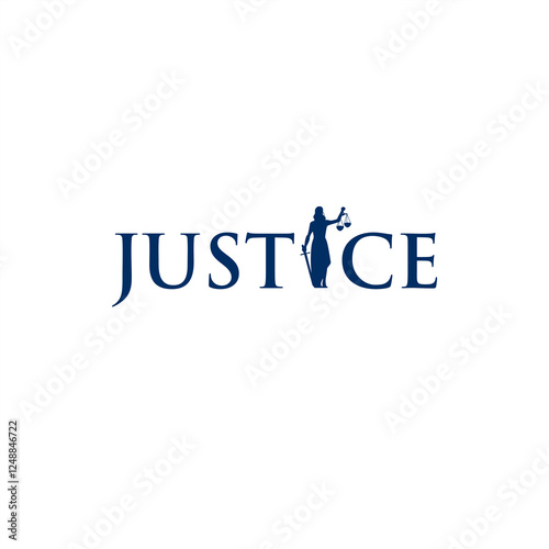 Justice  Wordmark Logo