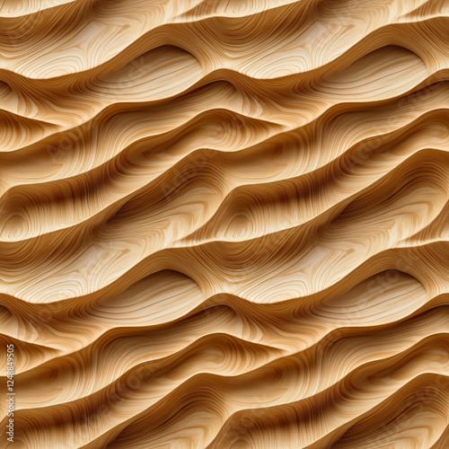brown wooden waving waves wall texture