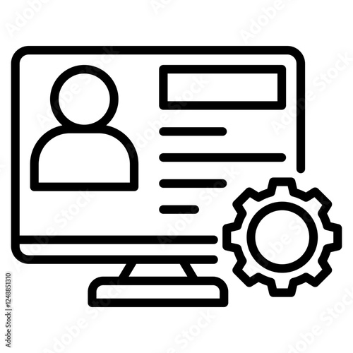 account setting single icon