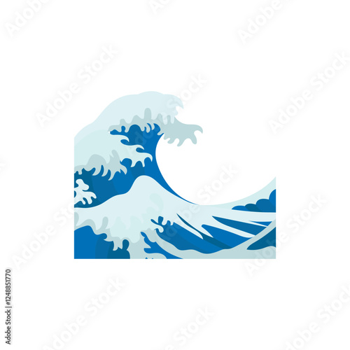 water wave sea ocean illustration emoji vector