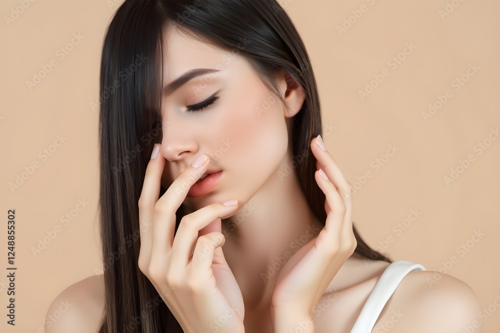 portrait of a young pretty woman. beauty and spa concept. portrait of a young pretty woman. beauty and spa concept.