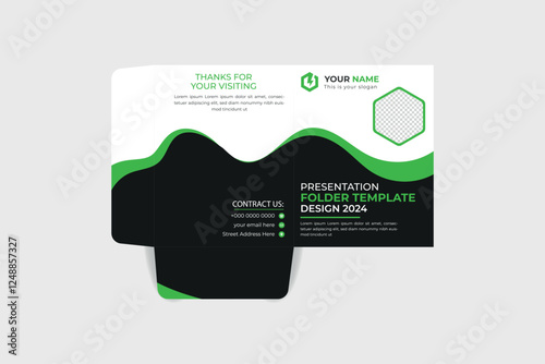 Modern file folder design template
