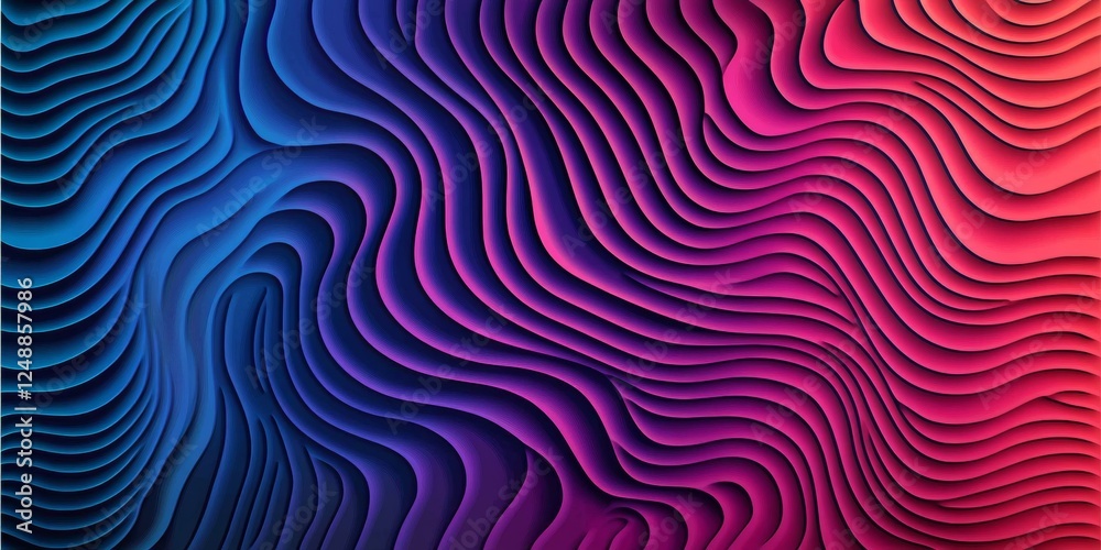 Vivid Indigo and Purple Abstract Background, Dynamic Movement of Layered Bands, Soft Gradient Vivid Indigo and Purple Abstract Background, Dynamic Movement of Layered Bands, Soft Gradient