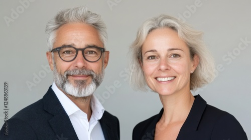 portrait of a mature couple smiling