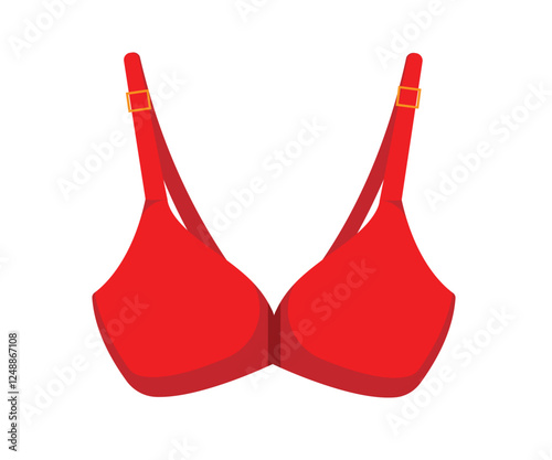Red bra vector illustration stock illustration