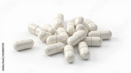 Vitamin K Capsules - Close-Up, High-Quality, Bright