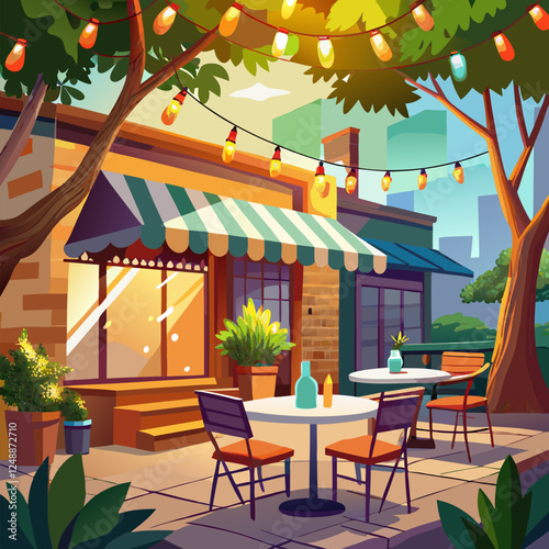 Restaurant Patio Night Ambiance