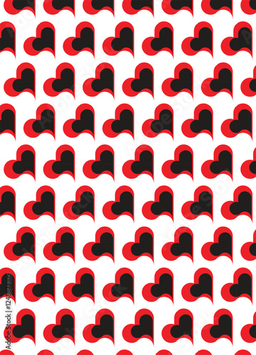 Heart pattern of love background 