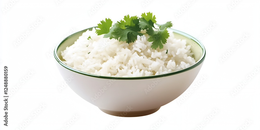 Fluffy Jasmine Rice with Fresh Cilantro Garnish Fluffy Jasmine Rice with Fresh Cilantro Garnish