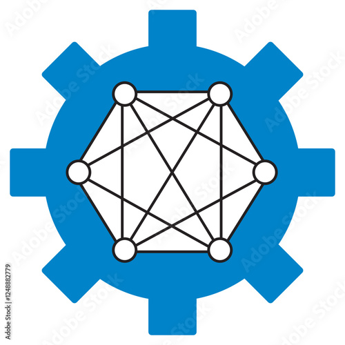 Complexity icon, Navigating Complexity Insights and Strategies for Modern Challenges, Understanding Complexity The Science of Interconnected Systems icon, vector