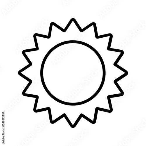 Sun Vector Icon