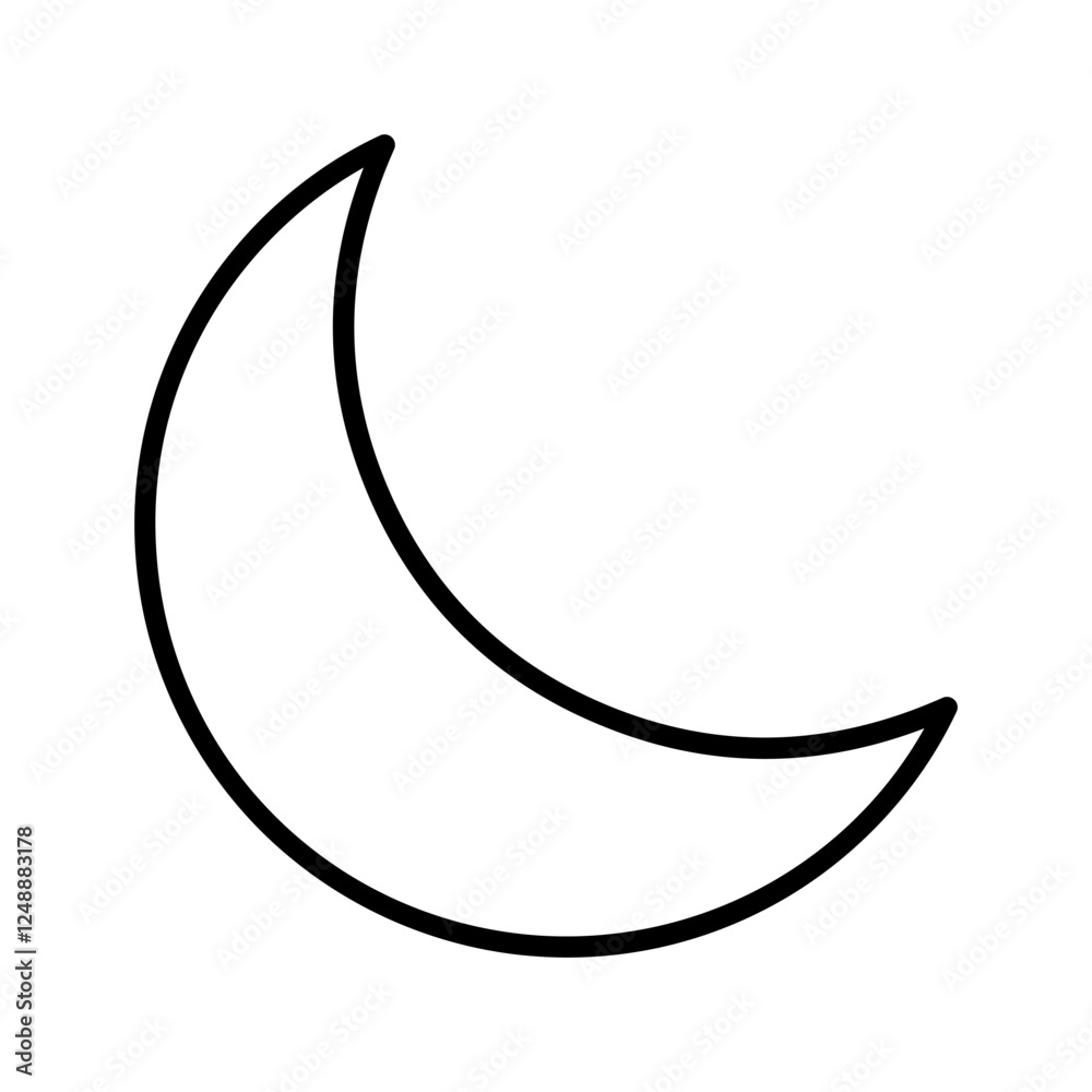 Moon Vector Icon Moon Vector Icon