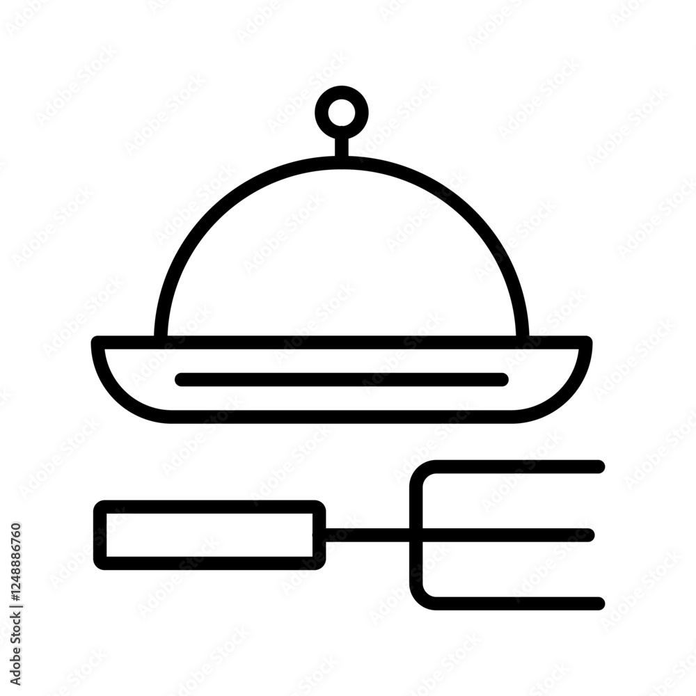 Meal Service Vector Icon Meal Service Vector Icon
