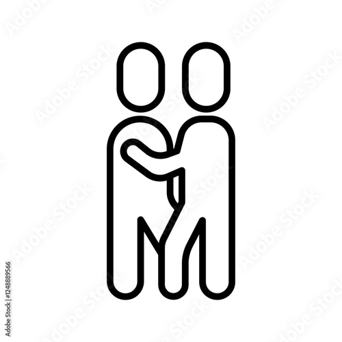 Snuggling Vector Icon