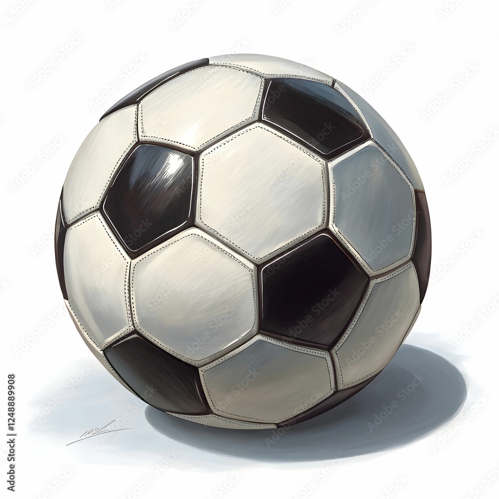 detailed soccer ball football icon isolated detailed soccer ball football icon isolated