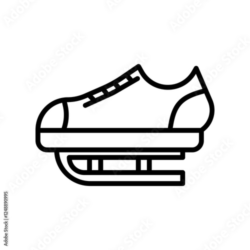 Ice Skating Vector Icon