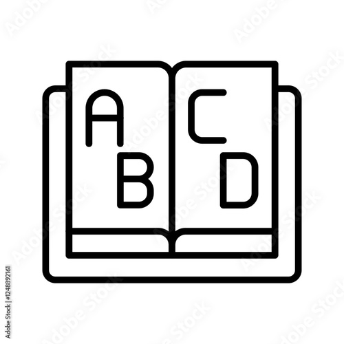 Child Literacy Vector Icon