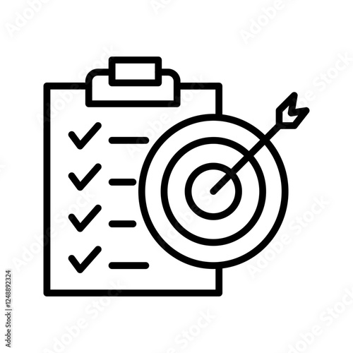 Goal Setting Vector Icon