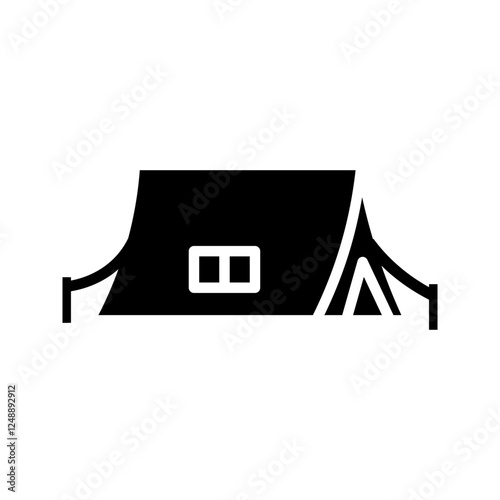 Tent Icon on white background