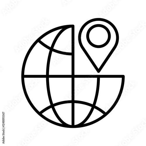 Geo Tagging Vector Icon