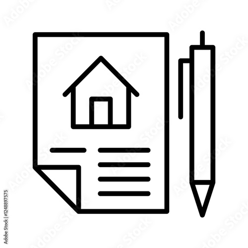 Lease Agreement Vector Icon