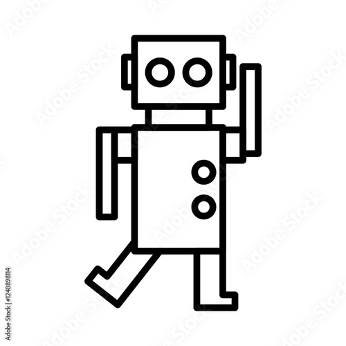 Robot Dance Vector Icon