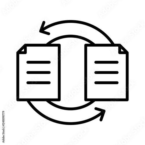 Document Conversion Vector Icon
