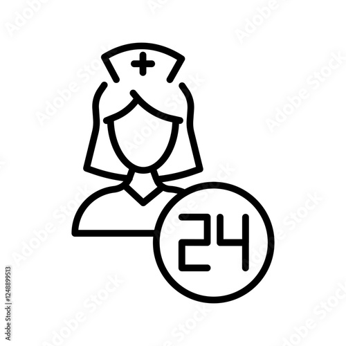 Nursing Home Staff Vector Icon