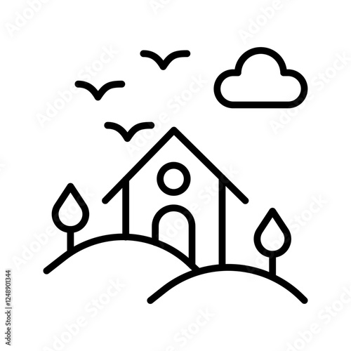 Natural Habitat Vector Icon