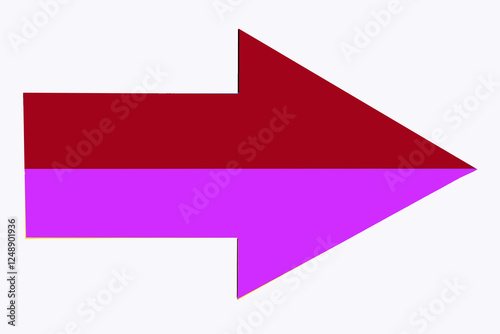 Red purple  arrow right