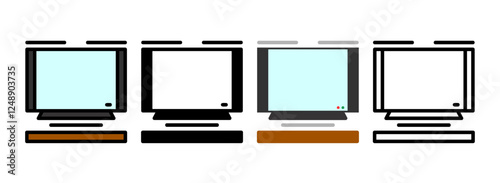 Set of Television Icon
