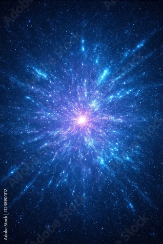 Wallpaper Mural arafed image of a star burst in the middle of a dark blue background Torontodigital.ca