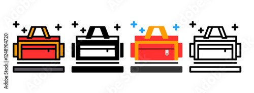 Set of Diaper bag Icon