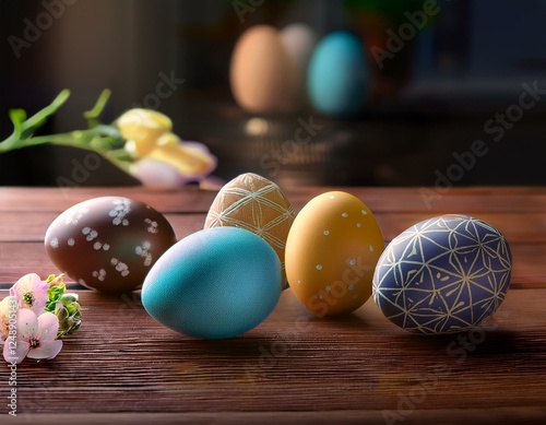 Obraz na płótnie easter eggs w salonie
