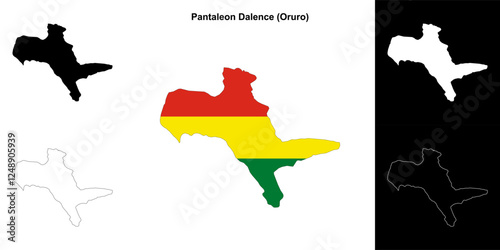 Pantaleon Dalence province outline map set