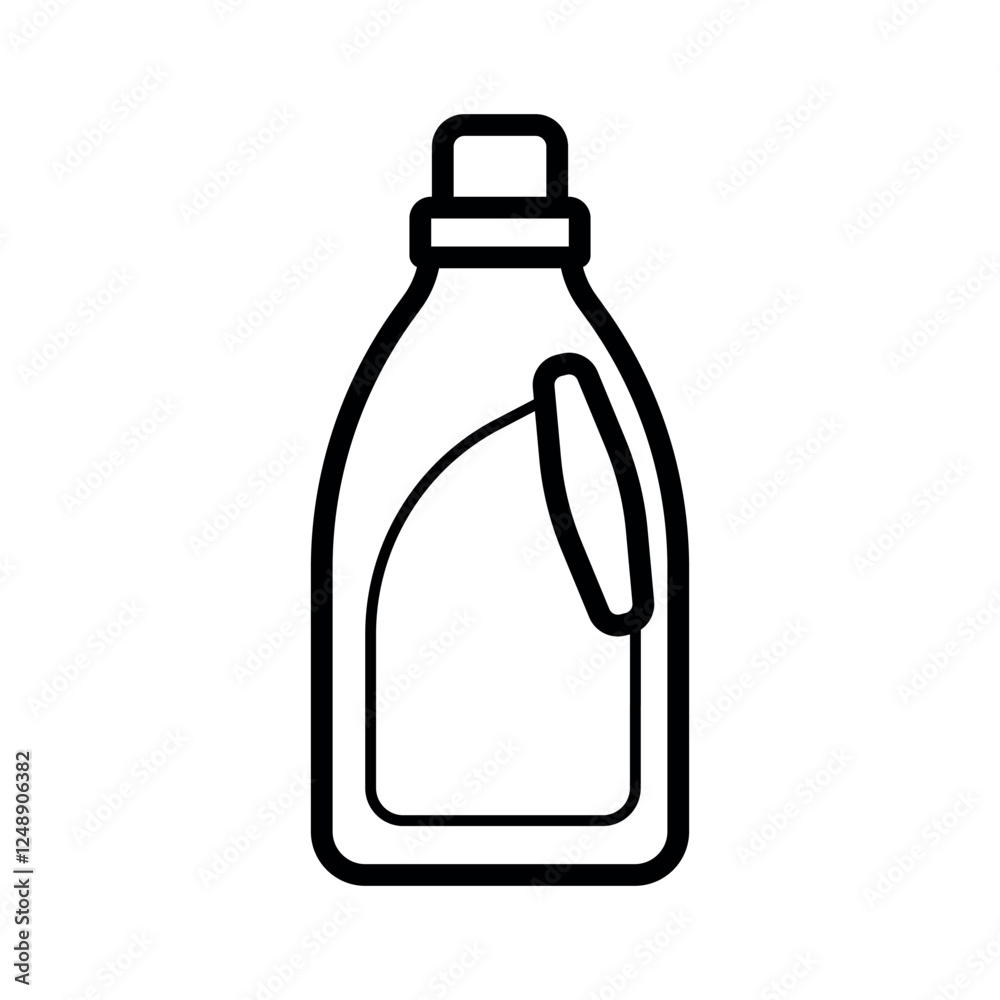 Liquid cleaning agent line icon editable stroke vector object hand drawn minimalist cleaning supply symbol for product labels websites app interfaces Liquid cleaning agent line icon editable stroke vector object hand drawn minimalist cleaning supply symbol for product labels websites app interfaces