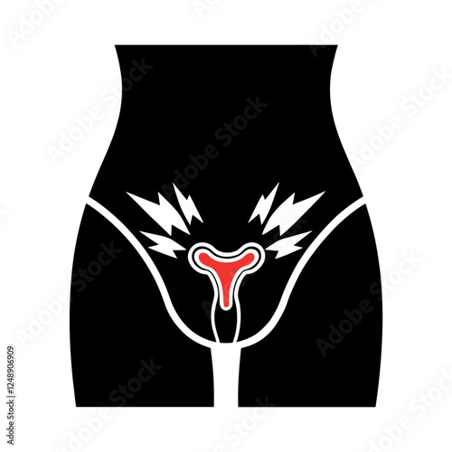 Pelvic pain and reproductive health icon