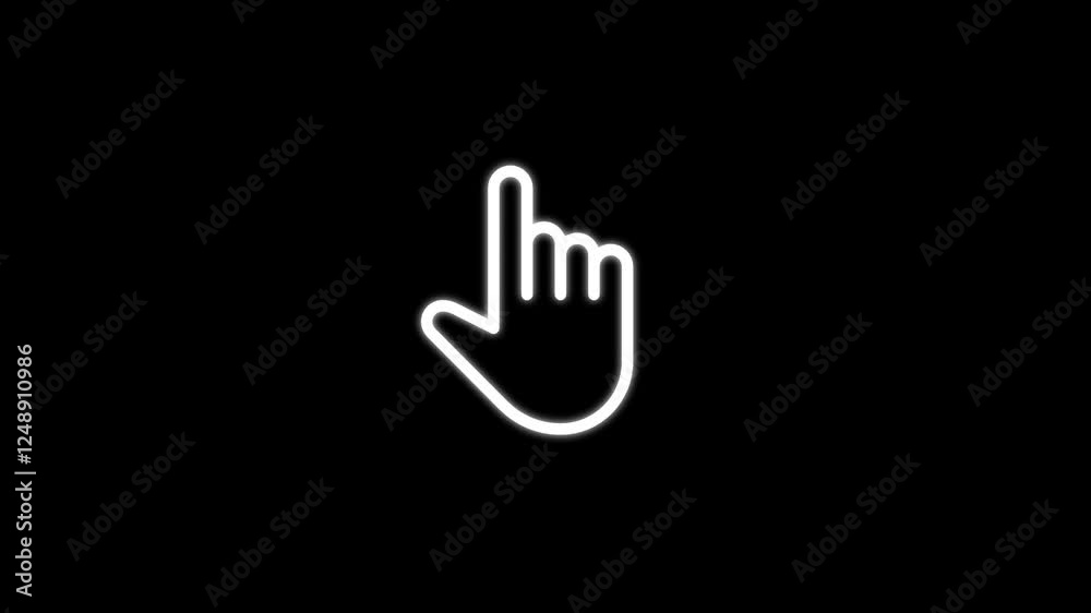 Hand finger icon isolated . Hand finger icon isolated .