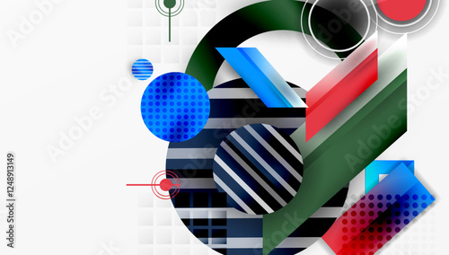 Dynamic complex geometric abstract background