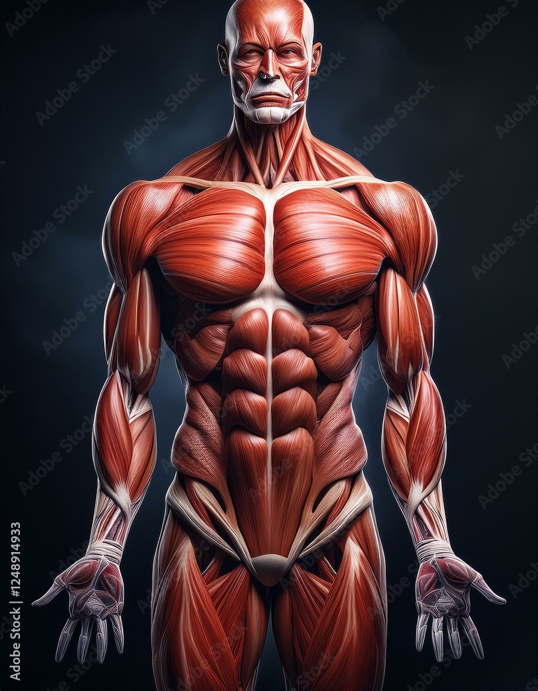 Fototapeta premium human muscular system illustration