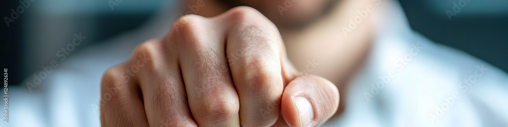 Close-up of a Man's Fist Close-up of a Man's Fist