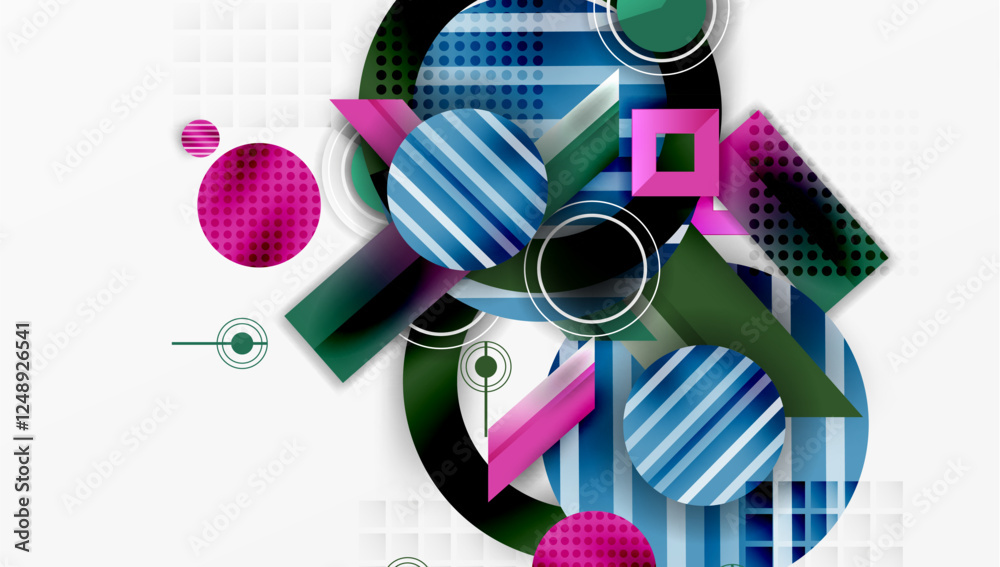 Abstract design with layered geometric shapes Abstract design with layered geometric shapes
