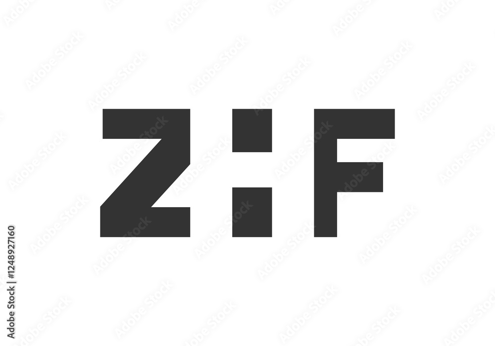 ZHF logo design. Initial letter Z H F bold font style for tech startups, consulting, corporate branding. Creative company name, headlines typography identity, trendy logotype.