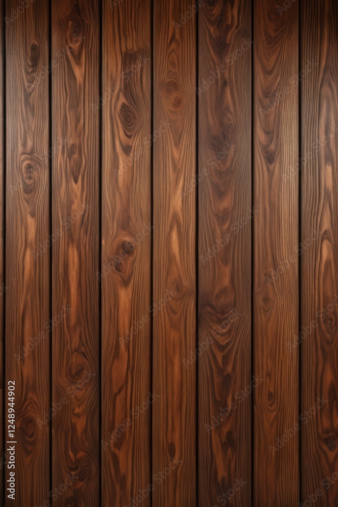 Obraz premium a close up of a wooden wall with a light shining on it
