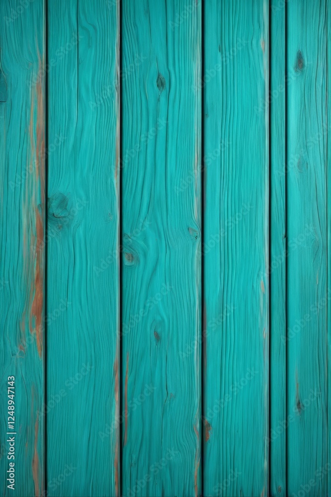 Fototapeta premium a close up of a wooden wall with a blue paint